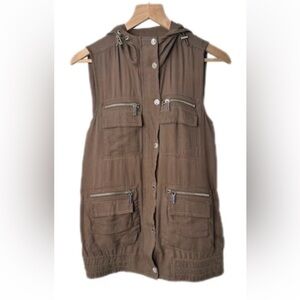 Michael Kors Women's Cargo Vest-Size Large